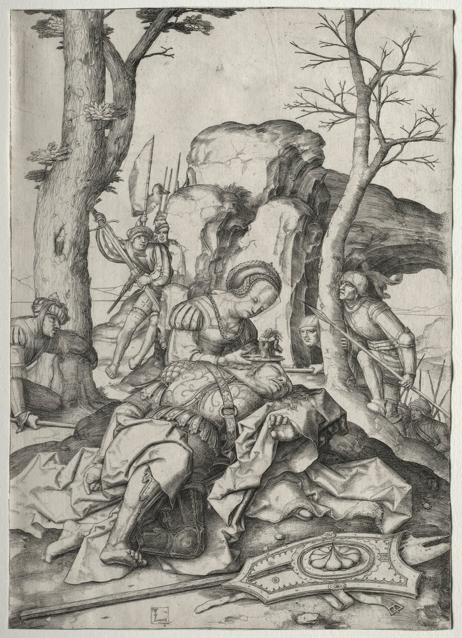 Simson och Delila, ca. 1507. av Lucas van Leyden