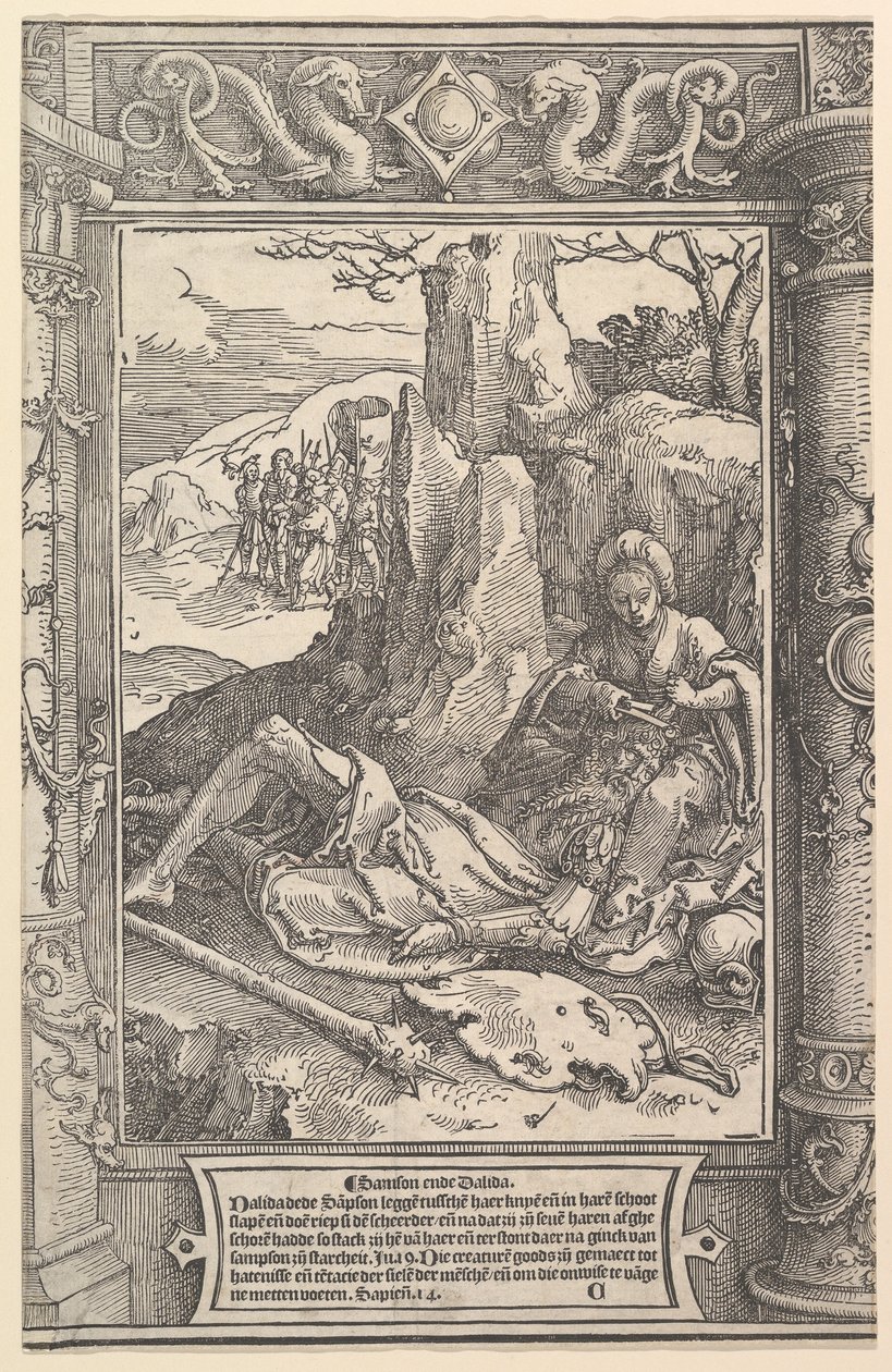 Simson och Delila, ca. 1517. av Lucas van Leyden