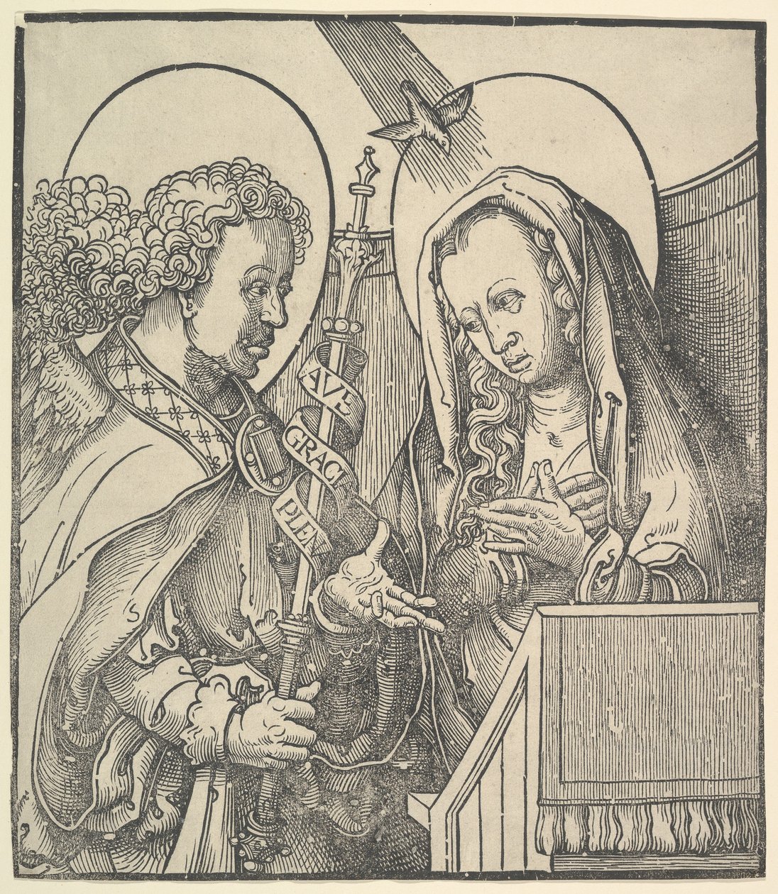 Bebådelsen, 1515. av Lucas van Leyden