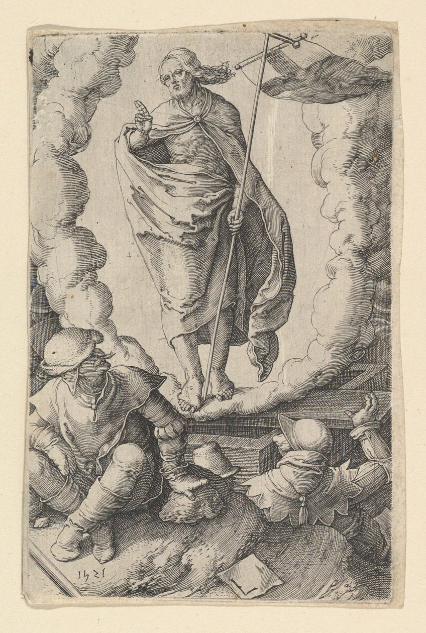 Uppståndelsen, 1521. av Lucas van Leyden