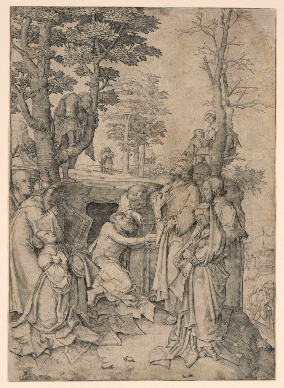 Lasarus uppståndelse av Lucas van Leyden