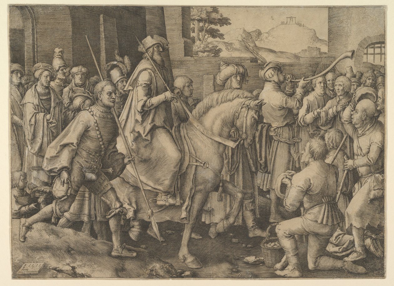Mordokais triumf, 1515. av Lucas van Leyden