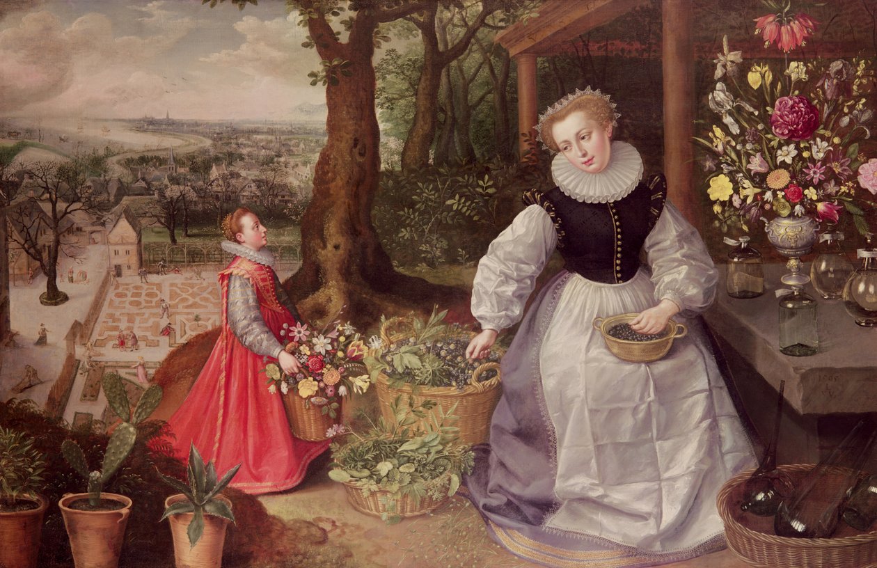 Våren, 1595 av Lucas van Valckenborch