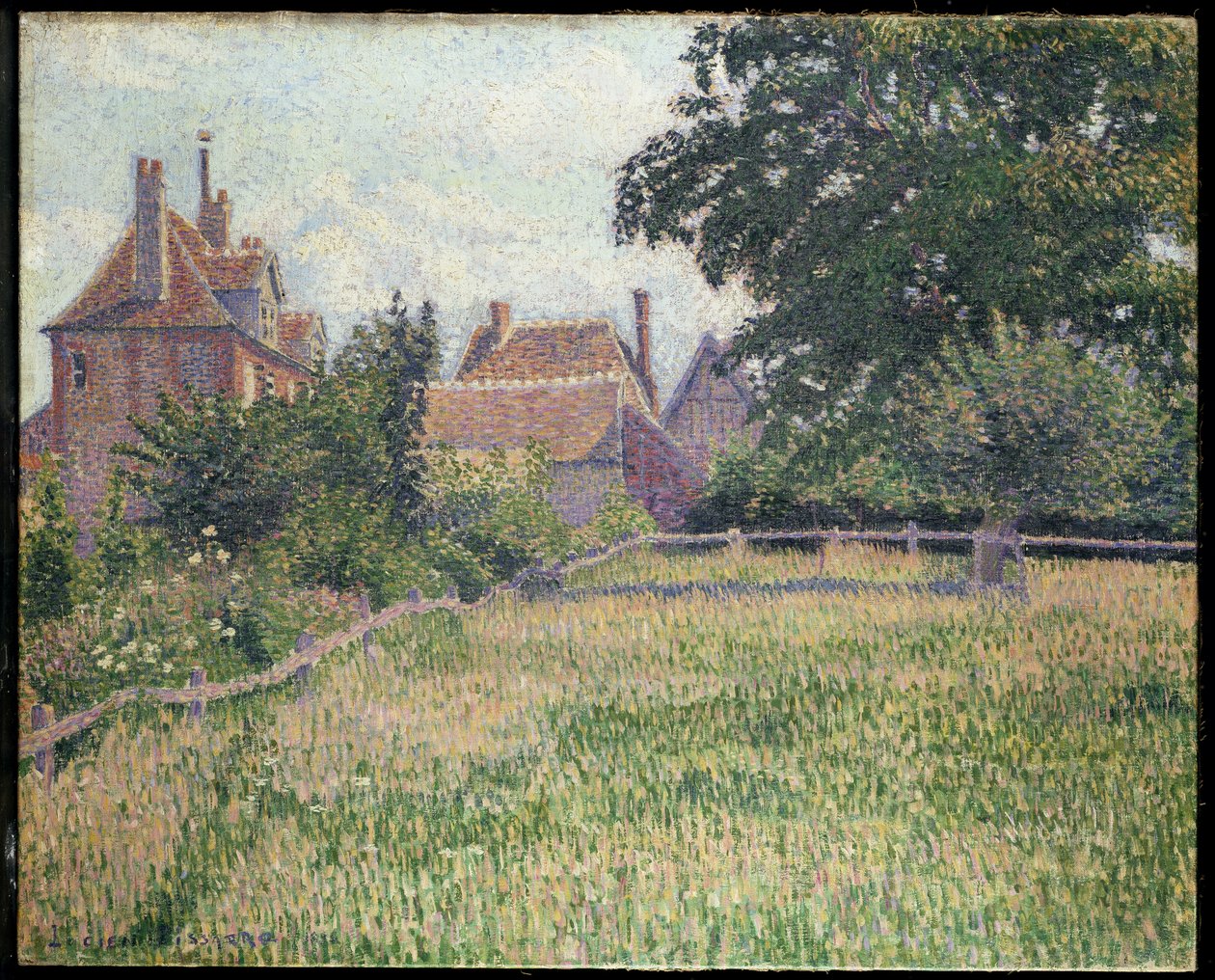De dövas hus, Éragny, 1886 av Lucien Pissarro