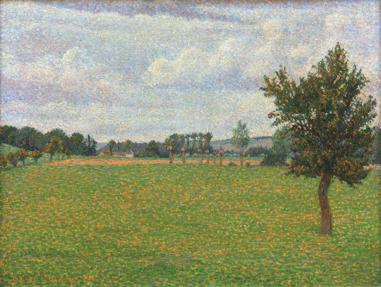 Tiercevilles prärie av Lucien Pissarro