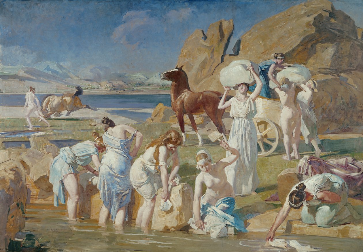 Nausicaa vid fontänen av Lucien Simon