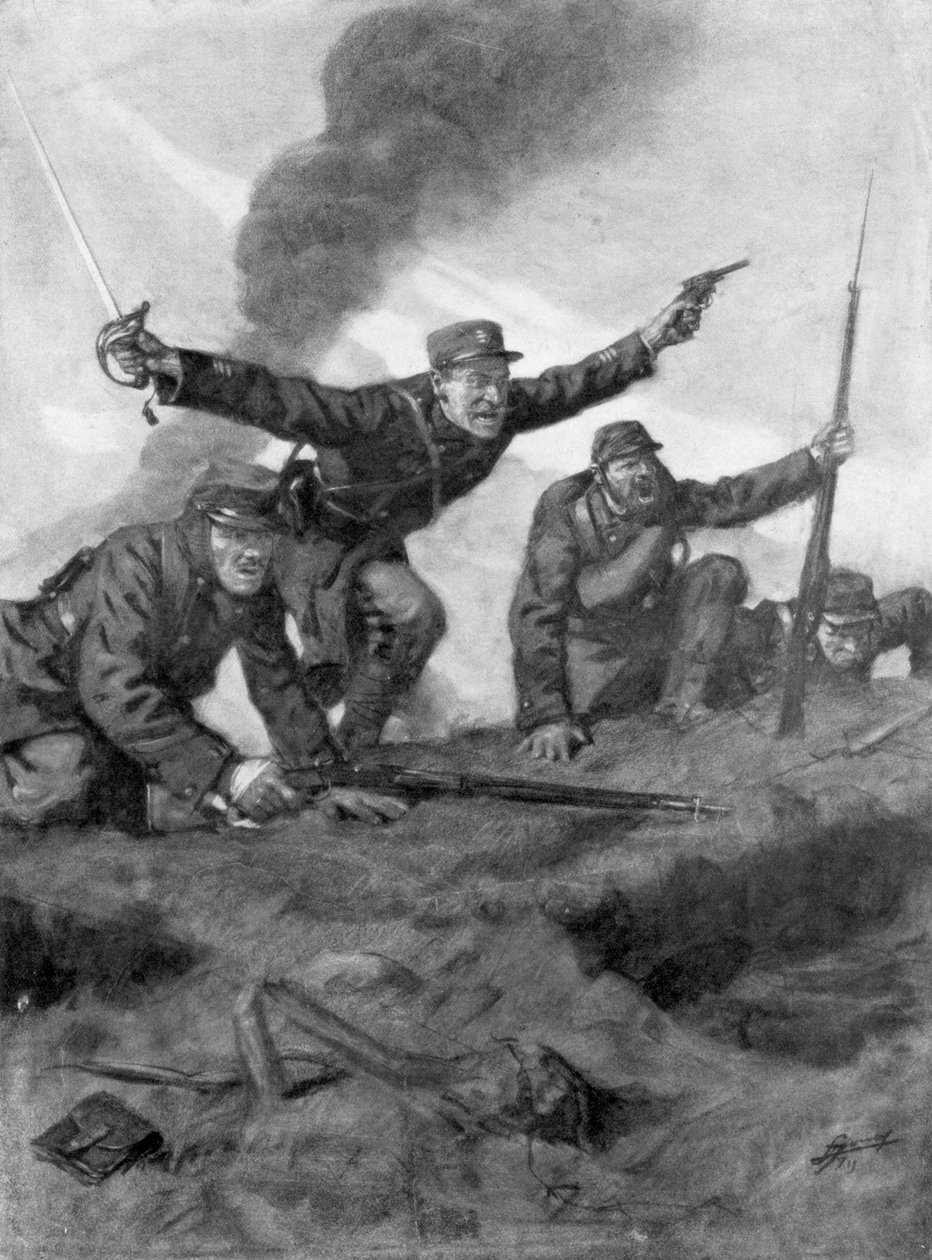 Over the Top, 16 februari 1915, 1926. av Lucien Jonas