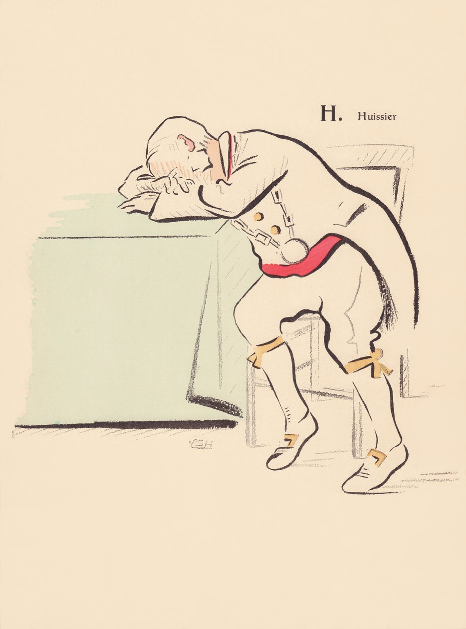 H. Kronofogde av Lucien L. (active 1904) Henreaux