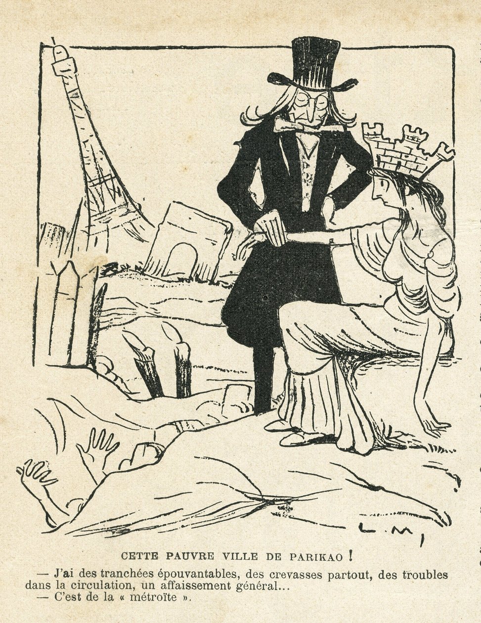 Illustration i Le Rire av Lucien Metivet