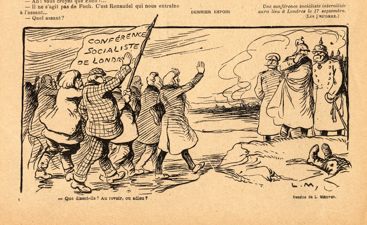 Le Rire rouge, satirisk i svartvitt av Lucien Metivet