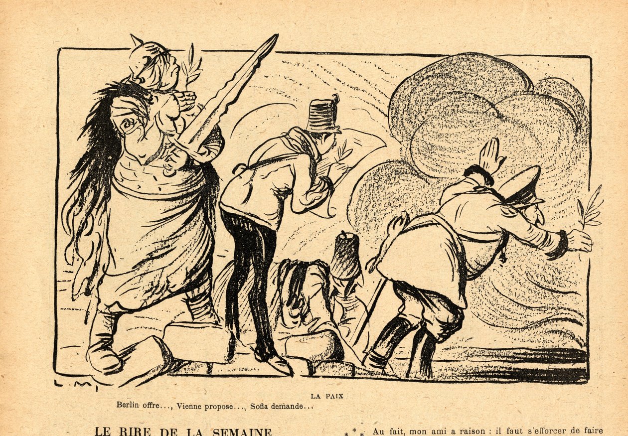 Le Rire rouge, satirisk i svartvitt av Lucien Metivet