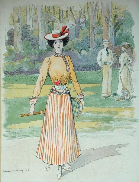 Tennis outfit av Lucien Metivet