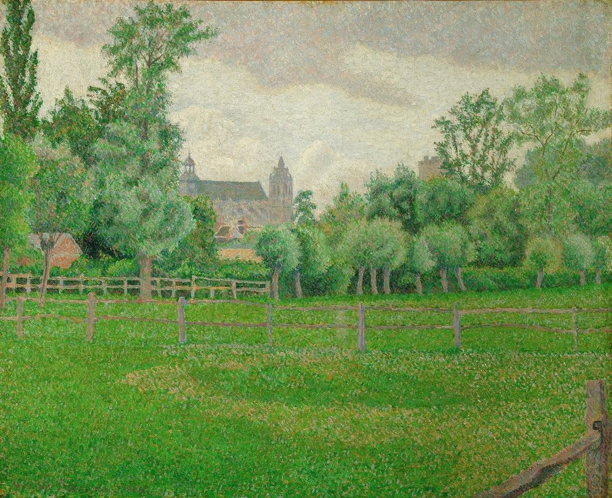 Gisors kyrka av Lucien Pissarro