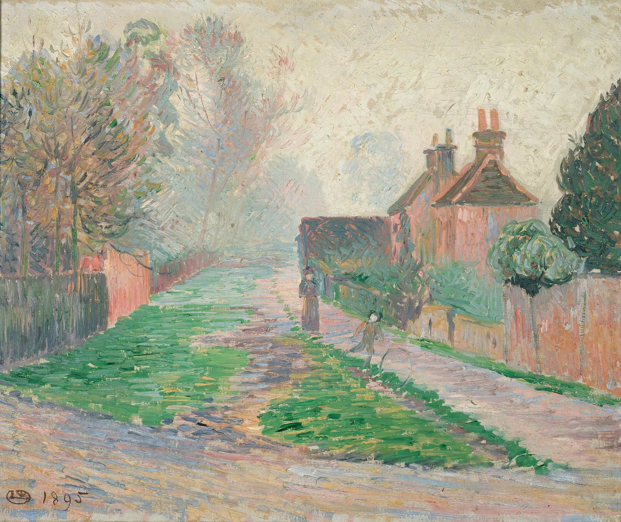 Novembermorgon, Epping, 1895 av Lucien Pissarro