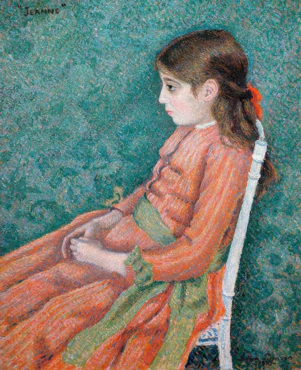 Porträtt av Jeanne av Lucien Pissarro