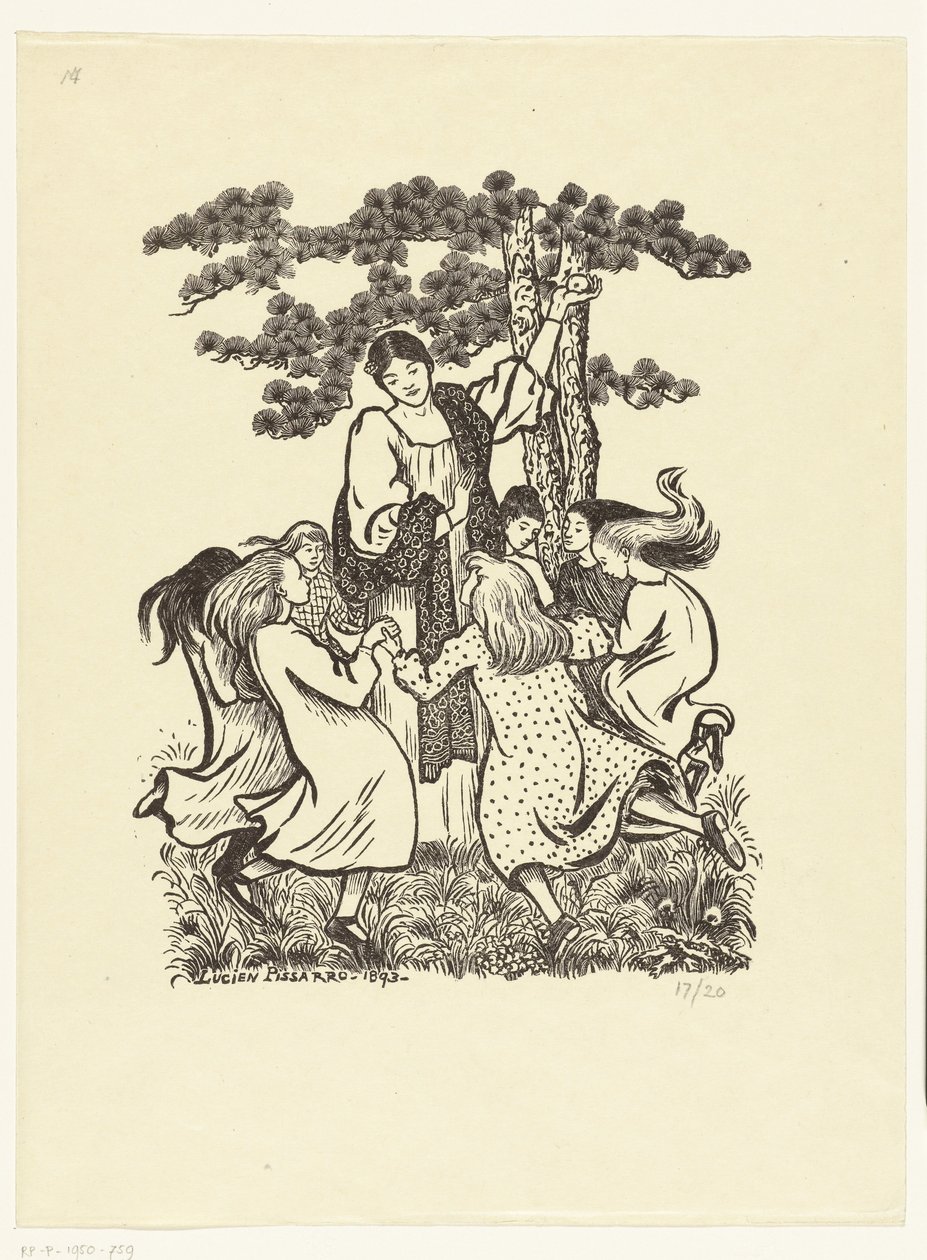 Runddans La Ronde av Lucien Pissarro