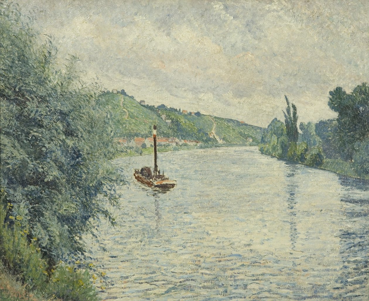 Pråmen av Lucien Pissarro