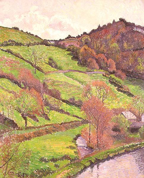 The Pool, Blackpool, Devon av Lucien Pissarro