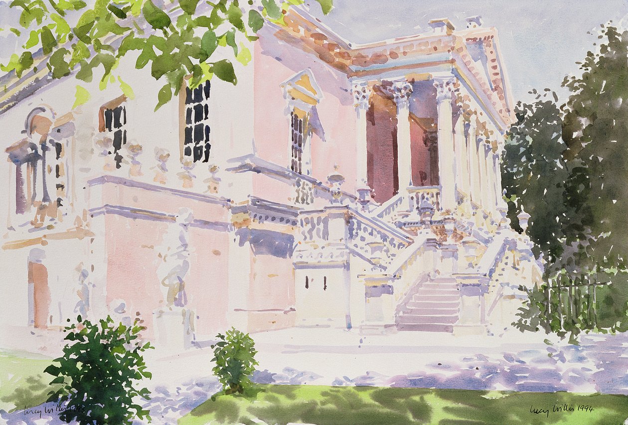 Chiswick House, 1994 (wc på papper) av Lucy Willis