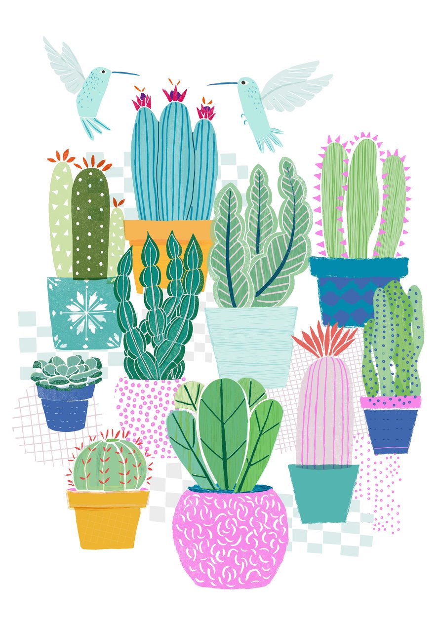 Cactus Love, 2015 (digital) av Lucy Banaji