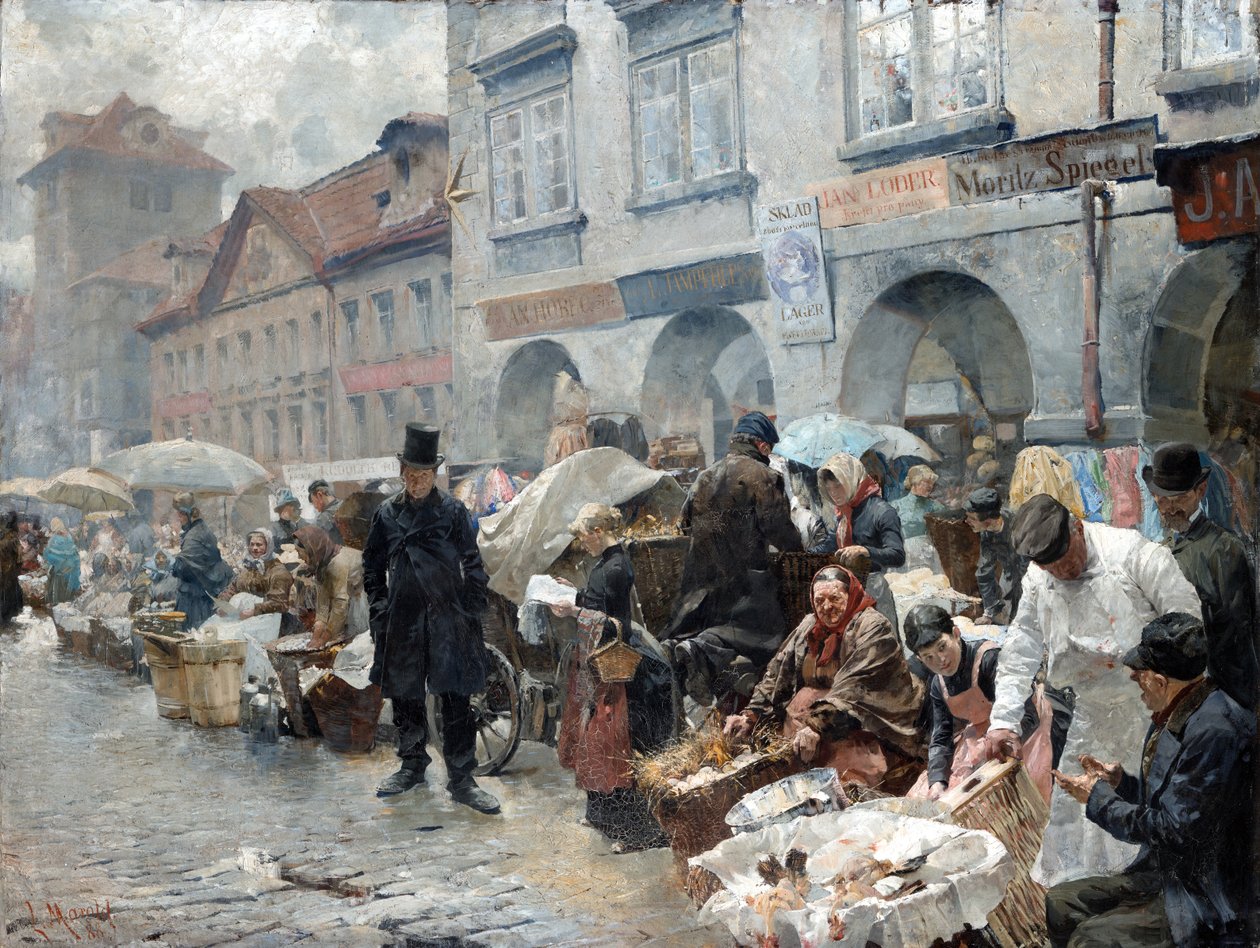 Äggmarknad i Prag av Luděk Marold