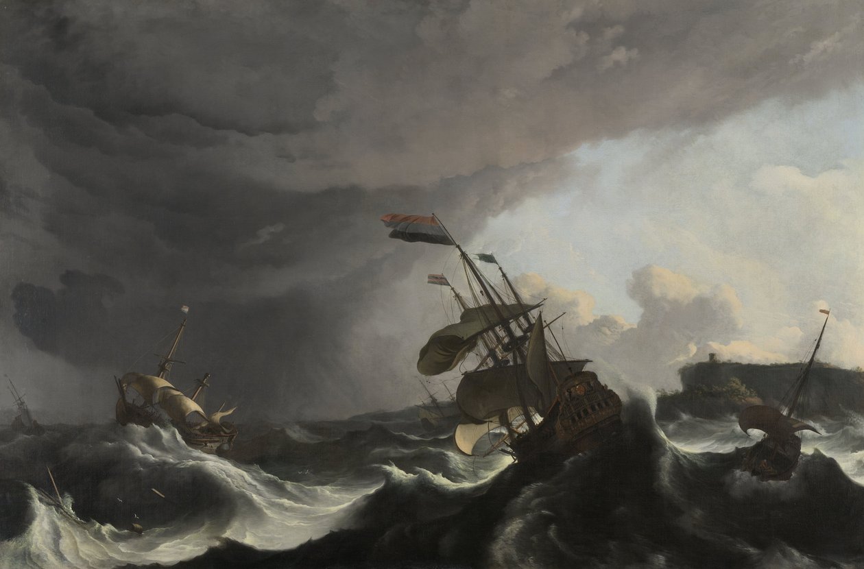 Slaget vid Terheide, c.1695 av Ludolf Backhuysen