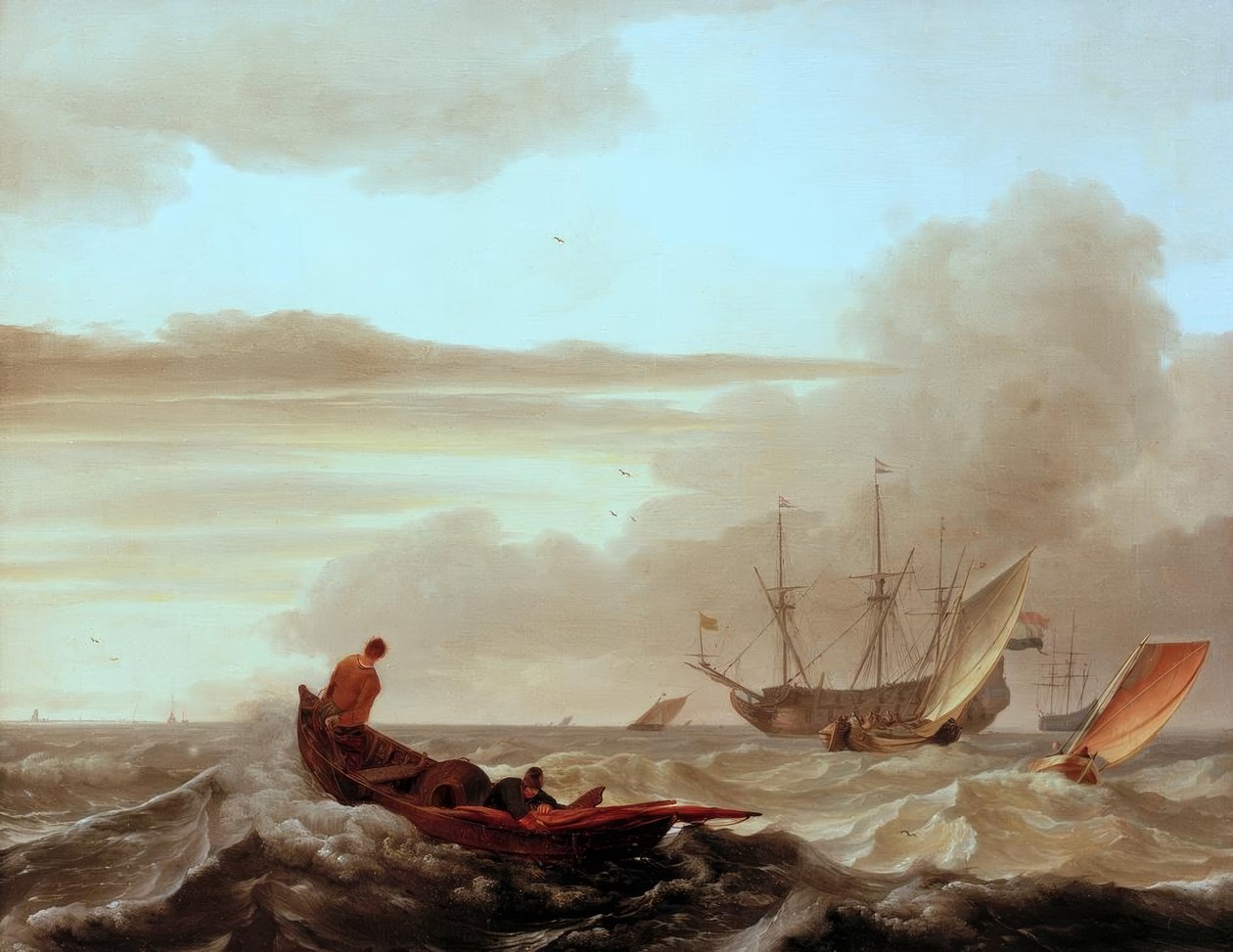 L.Backhuysen, Moving Sea av Ludolf Backhuysen