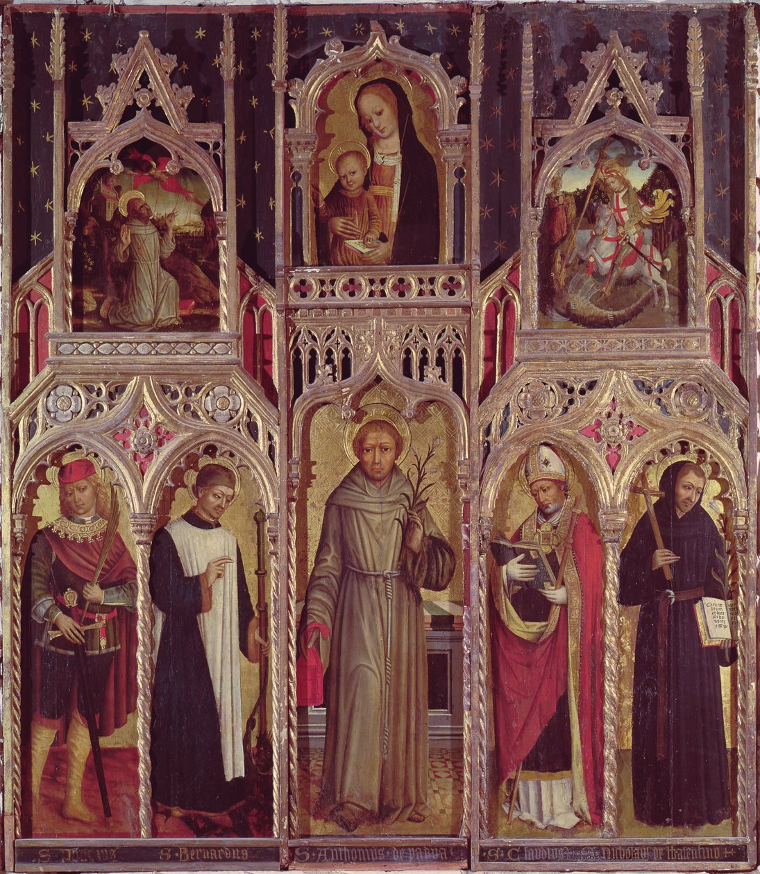 Altartavla av Sankt Antonius av Ludovico Brea