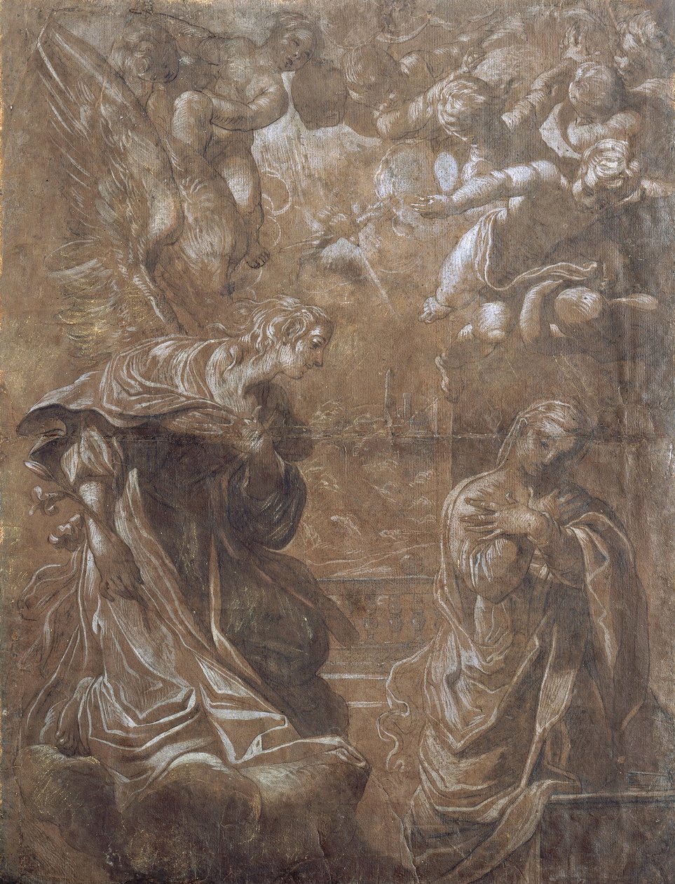 Annunciation av Ludovico Carracci