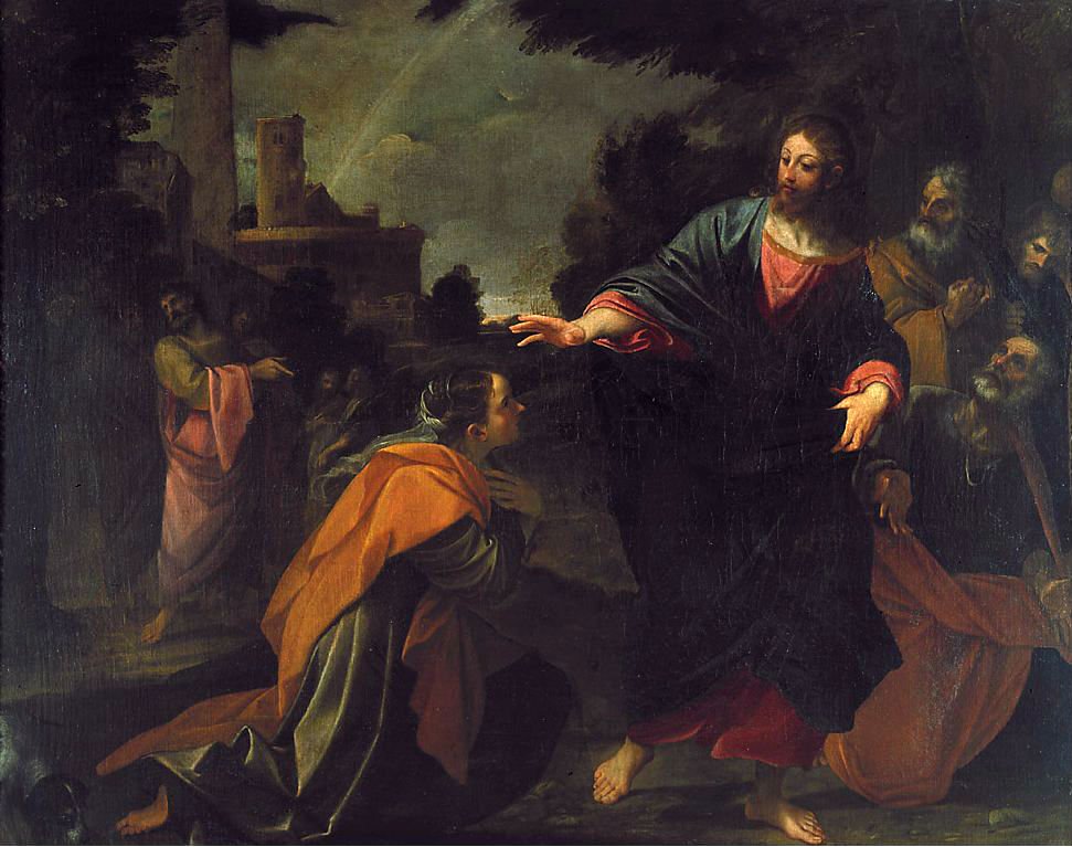 Christ and the Canaanite Woman av Ludovico Carracci