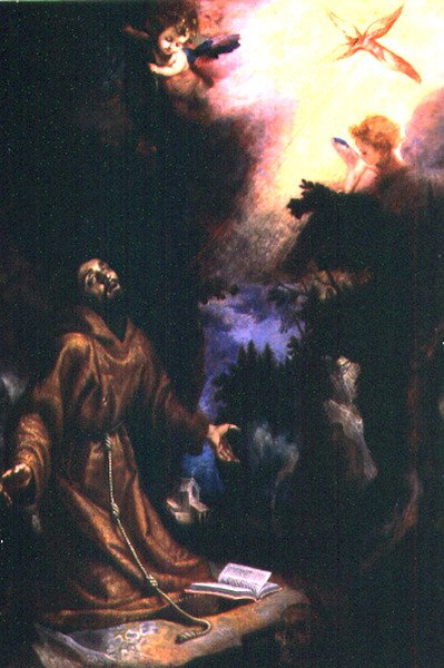 St Francis tar emot Stigmata av Ludovico Cardi Cigoli