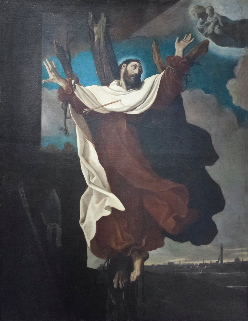Sankt Peter Tomas martyrskap av Ludovico Carracci