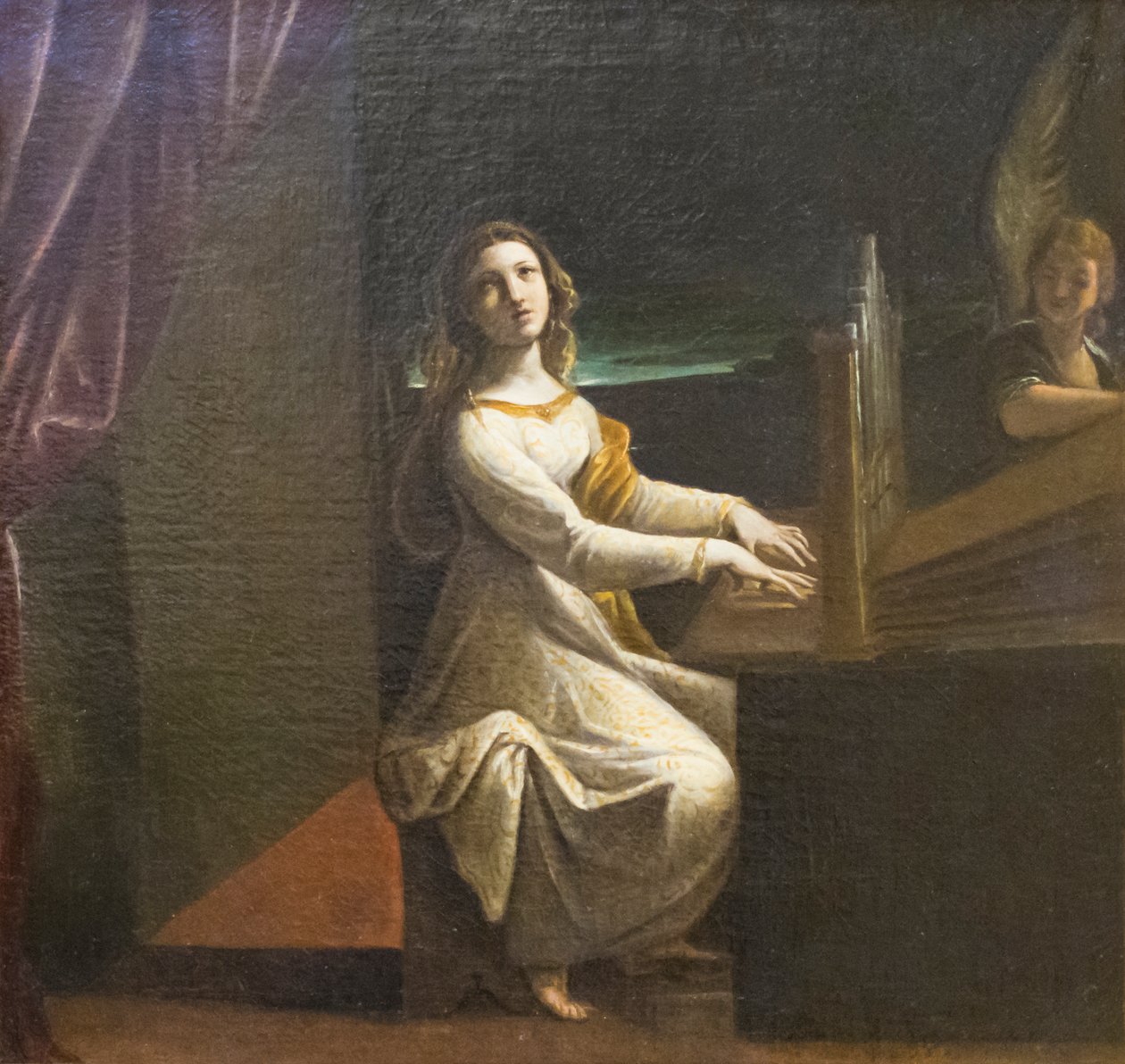 St Cecilia, ca 1607 (olja på duk) av Ludovico Carracci