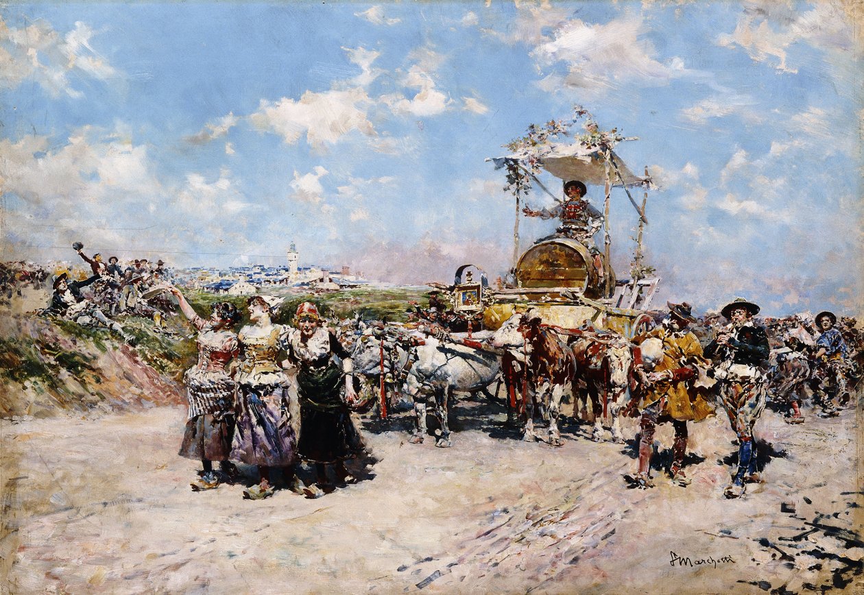 Druvskördefestivalen i Neapel, av Ludovico Marchetti
