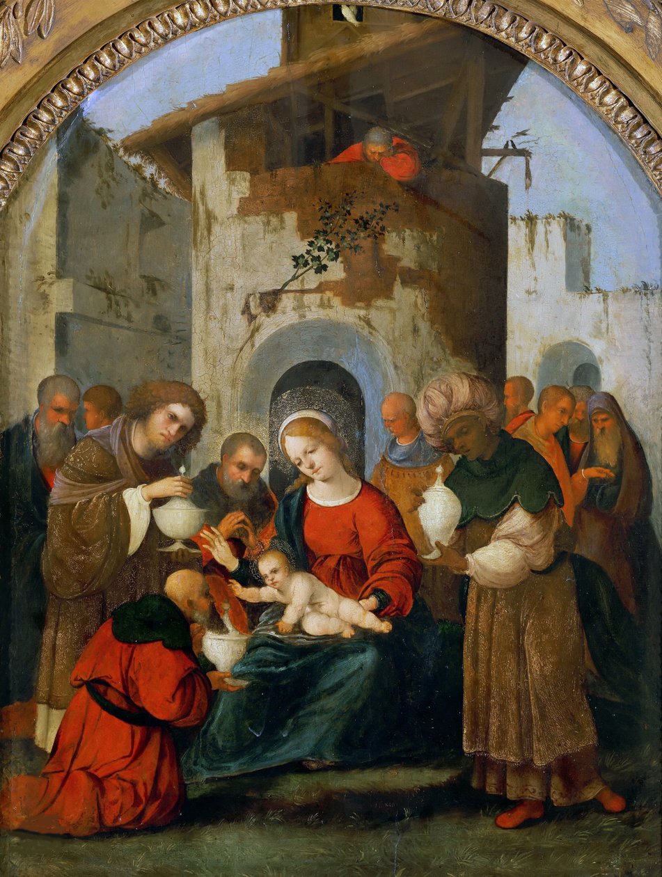 The Adoration of the Magi, 1522. av Ludovico Mazzolino