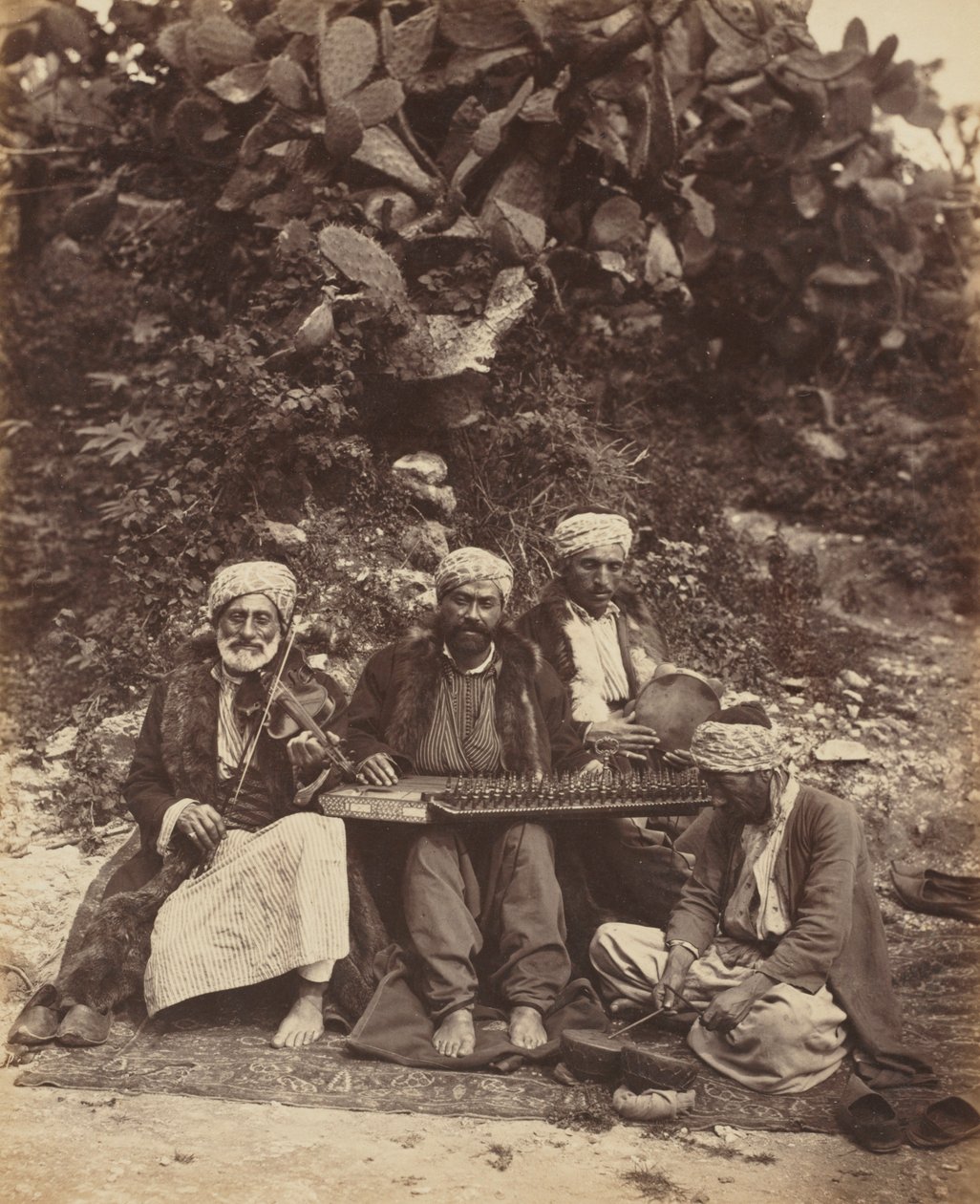 Arabiska musiker, 1864. av Ludovico Wolfgang Hart