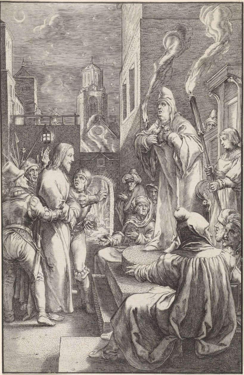 Kristus före Kaifas The Passion (serietitel) av Ludovicus Siceram