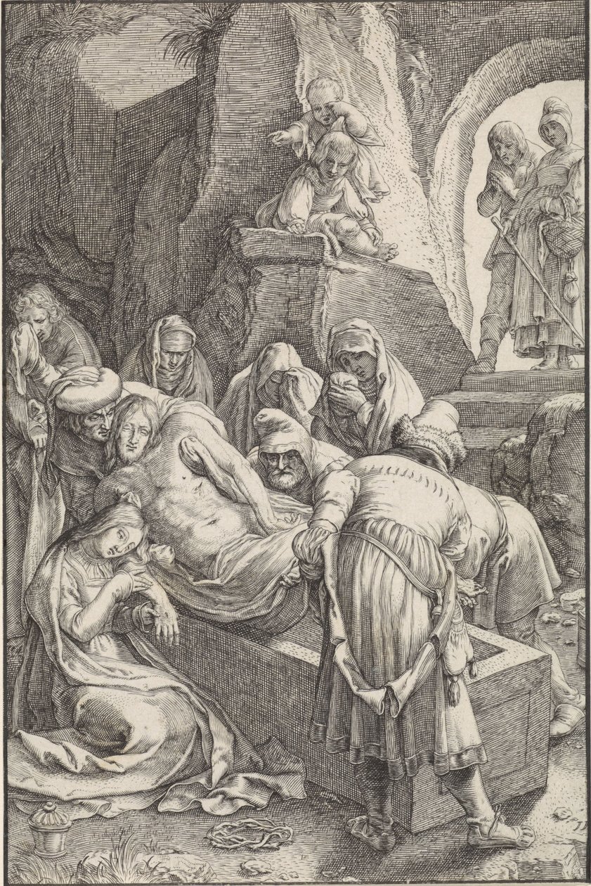 Kristi begravning The Passion (serietitel) av Ludovicus Siceram