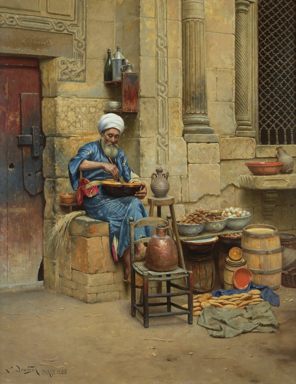 Gatuhandlare, 1888 av Ludwig Deutsch