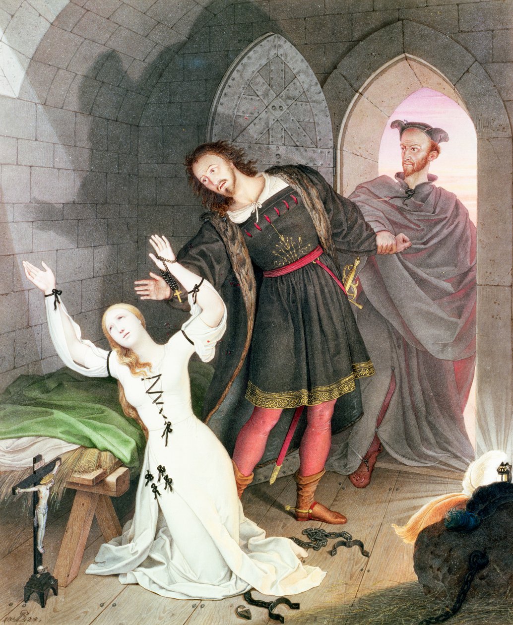 Faust, 1828 (bläck och wc) av Ludwig Ferdinand Schnorr von Carolsfeld
