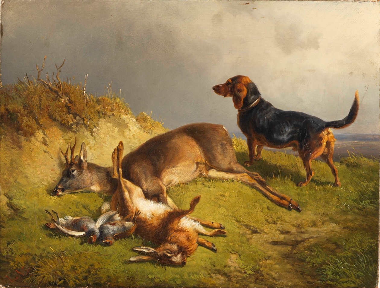 Särskilt vild och jakthund av Ludwig Gustav Voltz