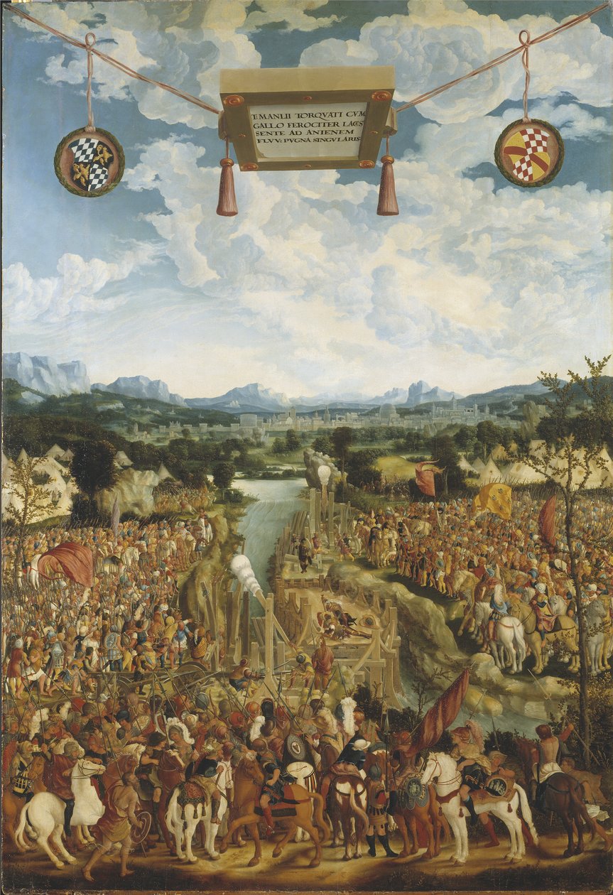 Manlius Torquatus slåss mot Gallien av Ludwig Refinger
