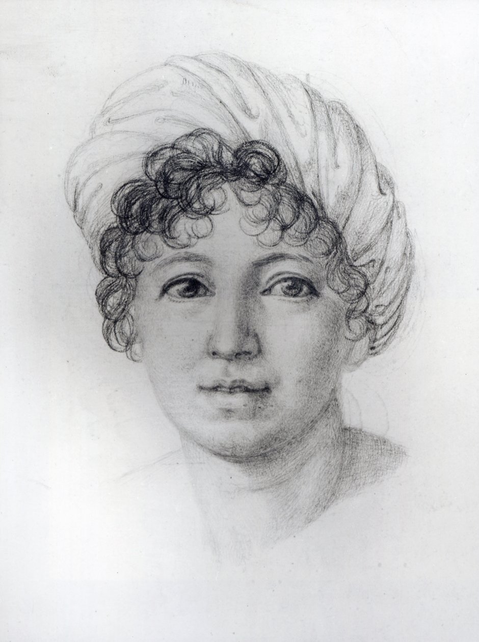 Madame de Stael av Ludwig or Carl Louis Tieck