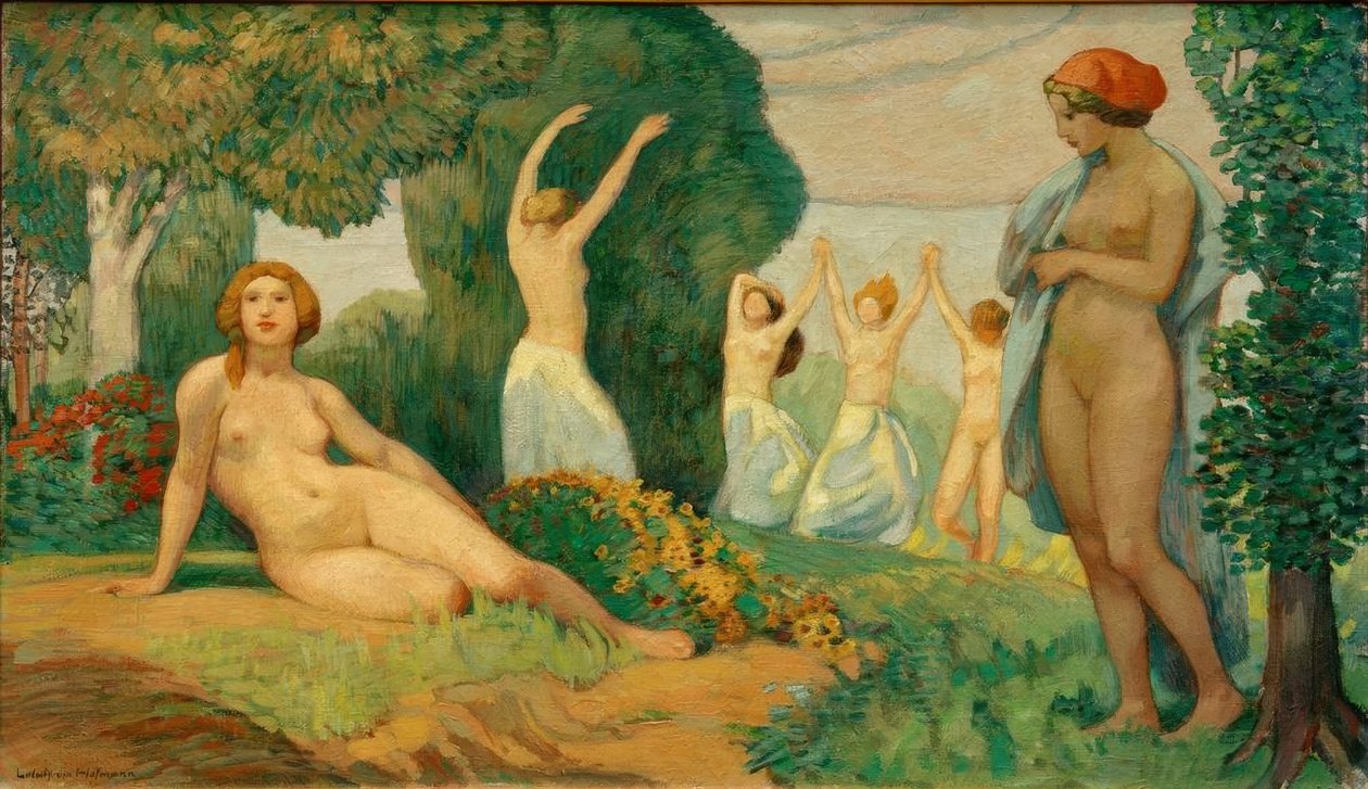 På sommaren av Ludwig von Hofmann