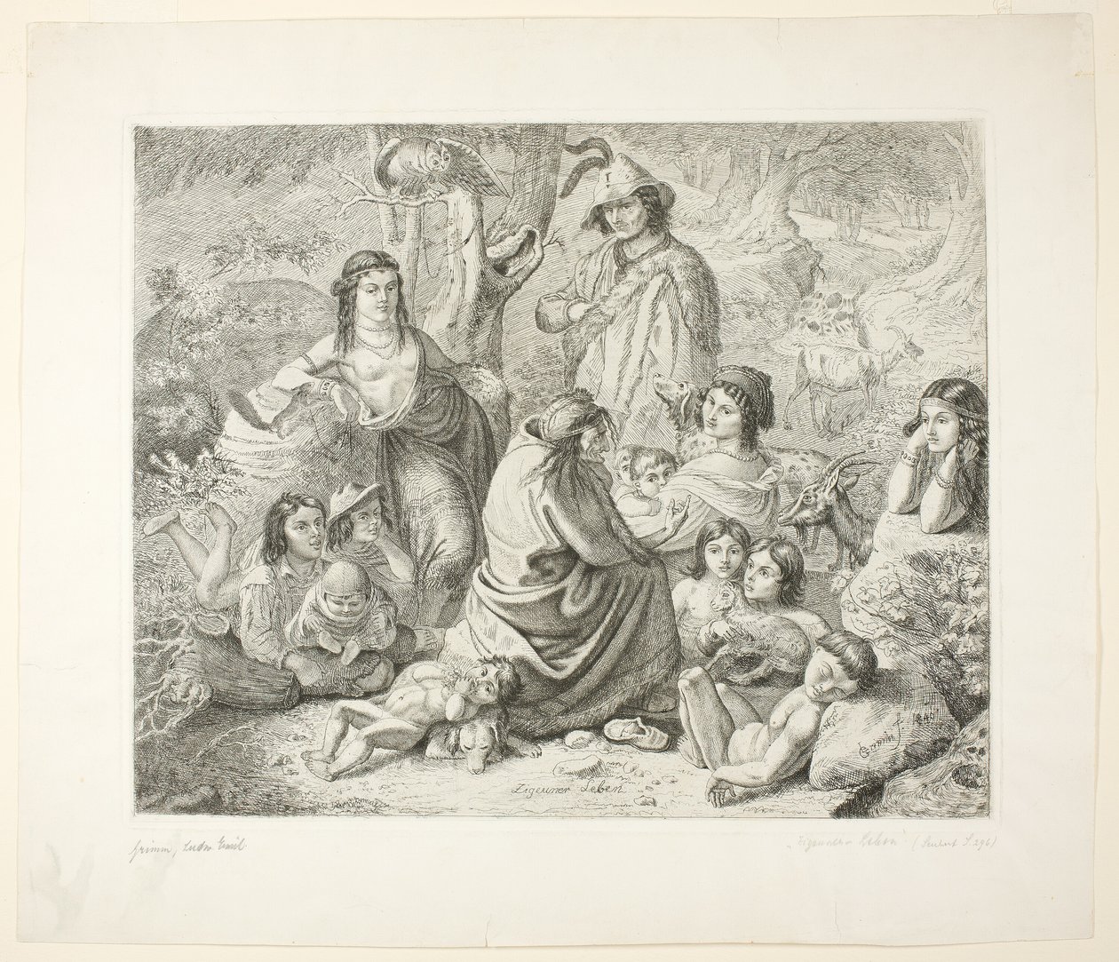 Gypsy Life av Ludwig Emil Grimm