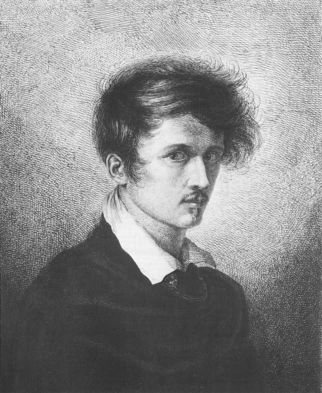 Självporträtt, 1813 av Ludwig Emil Grimm