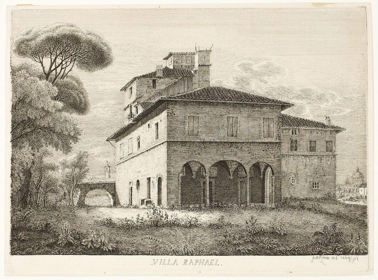 Villa Raphael, Rom av Ludwig Emil Grimm