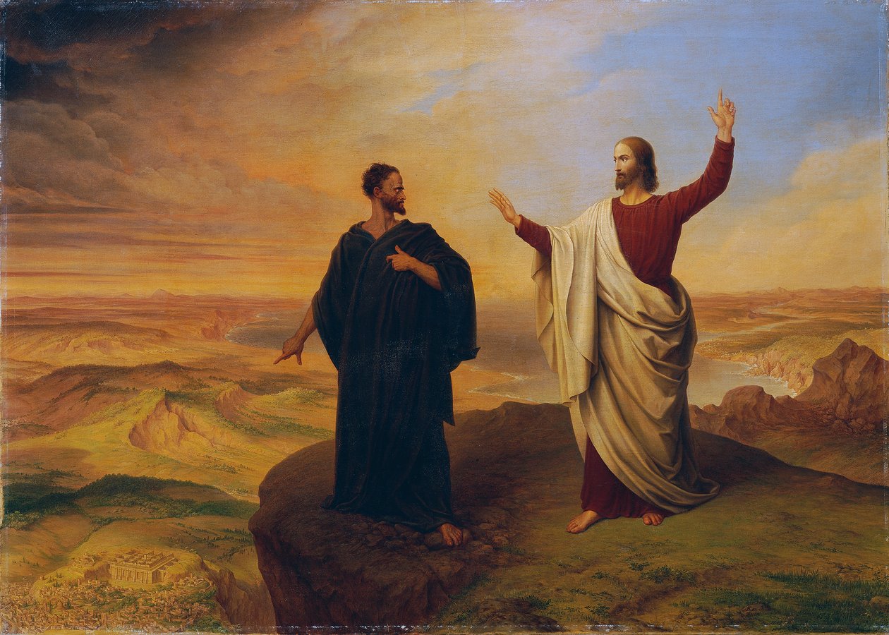 Kristi frestelse av Ludwig Ferdinand Schnorr von Carolsfeld