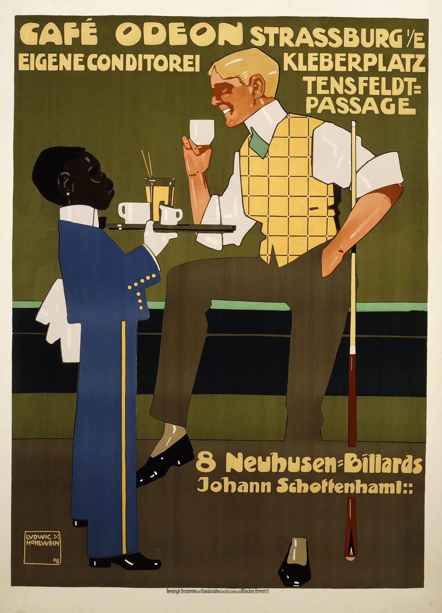 Café Odeon av Ludwig Hohlwein
