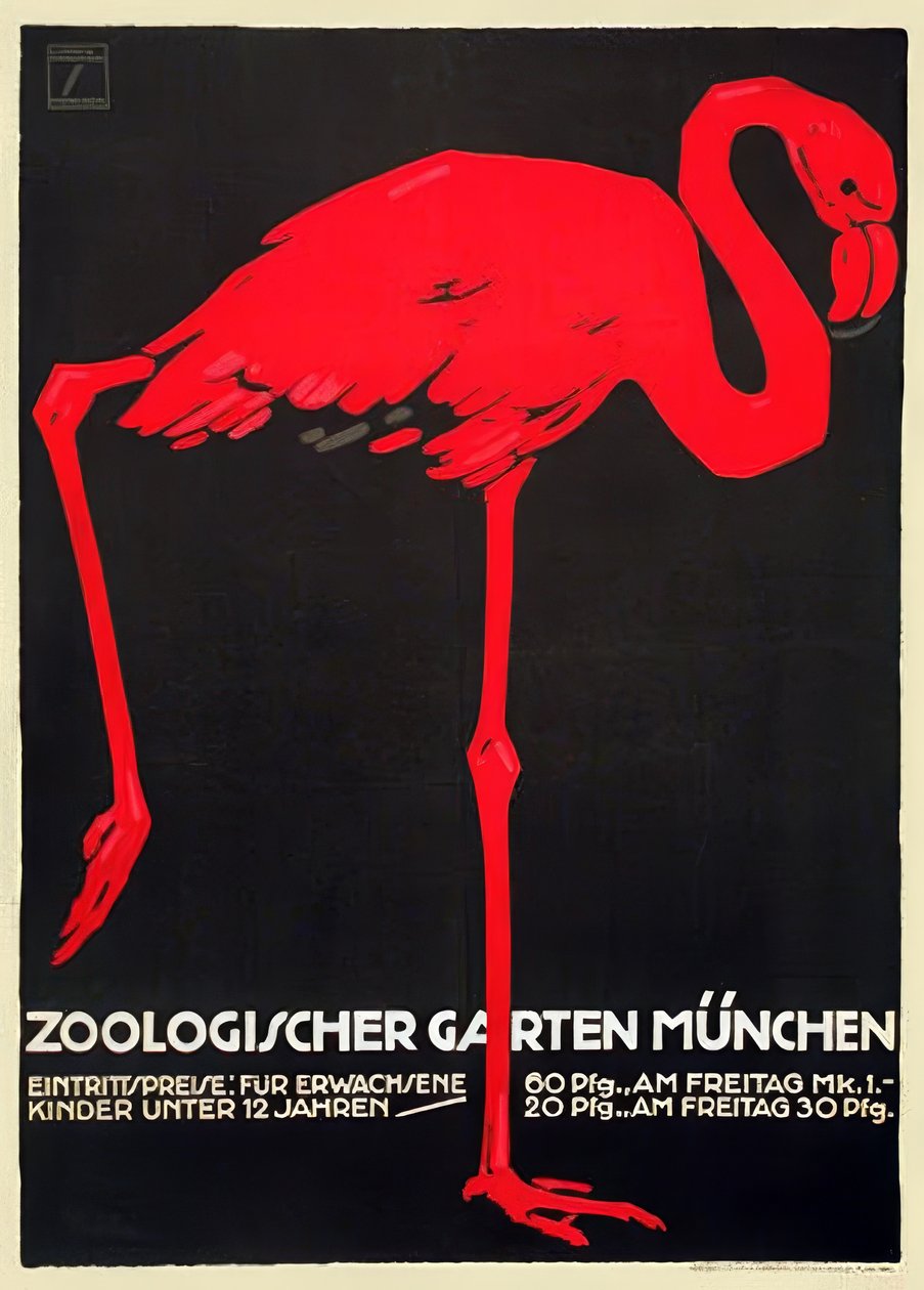 Zoologisk trädgård, München av Ludwig Hohlwein
